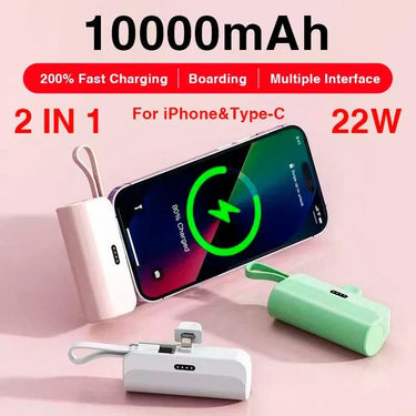 PowerPebble Mini™: The 10000mAh Fast-Charging Power Bank for apple iphone Apple Watch - TechShopi